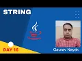 Core Java Day 16 String