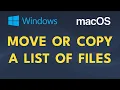 Move or Copy List of Files