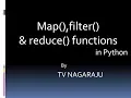 30 map filter reduce functions -- Python Programming