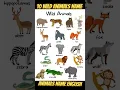 Download Lagu 10 wild animals name in english || animals names  | name of wild animals || जंगली जानवरों के नाम