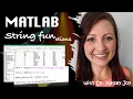 MATLAB String Functions - unique 5 of 9