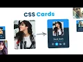 Simple CSS Profile Card Hover Effect CSS User Profile Cards UI Design