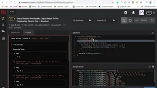 JavaScript Coding Challenge Number with Exponent