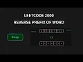 Reverse Prefix of Word - Leetcode 2000