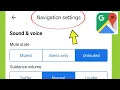 Google Maps Navigation Settings