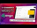 Delete Product from Cart Page in E-commerce Website using Django EP 29