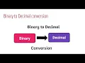binary to decimal conversion in java How to convert binary to decimal Java
