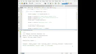 Simple Lexical Scanner in Java