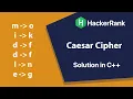 Caesar Cipher Hacker Rank