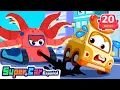 Octopus Car Attack Cartoons Cars for Kids SuperCar in English
