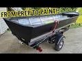 Painting an Aluminum Jon Boat Prep to Paint