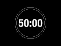 50 Minute Timer - 3000 Second Timer Countdown with progress ring 4K
