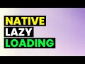 Lazy Loading without CSS and JavaScript Website Speed Optimization