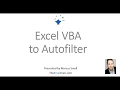 Excel VBA Autofilter and Copy