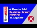 angular 8 tutorial in hindi How to Add bootstrap jquery popper js in angular 8 by Ashish Mishra