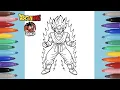 Goku Saiyan Coloring Pages Goku from Dragon Ball