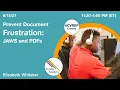 Prevent Document Frustration JAWS and PDFs