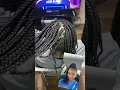 How to style box braids with undercut and shaved sides