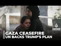 Lagu UN backs Trump's Gaza ceasefire plan: Washington set to form new ‘board of peace’