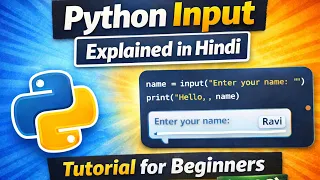Python Input Explained in Hindi User Input in Python for Beginners 2026