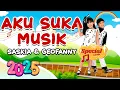 Lagu VIDEO ANIMASI LIRIK LAGU ANAK ANAK | SASKIA \u0026 GEOFANNY - AKU SUKA MUSIK