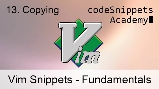 Vim Tutorial 13 Copying and pasting y Y