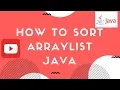 How to Sort an ArrayList Collections Sort