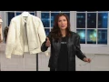 Peace Love World Perforated Leather Jacket on QVC
