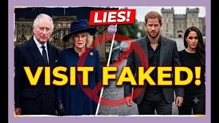 LIES King Charles and Camilla DID NOT meet Harry Meghan Archie and Lilibet in Britain