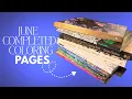 June 2026 Completed Coloring Pages July Featured Book