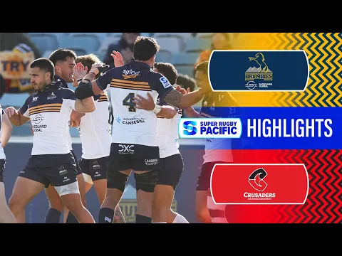 Download MP3 HIGHLIGHTS | BRUMBIES v CRUSADERS | Super Rugby Pacific 2024 | Round 13
