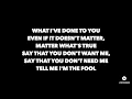 Jacob Banks - Unknown (Lyrics)