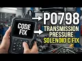 What Is P0798 Obd2 Code - Pressure Solenoid C