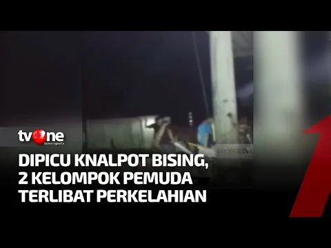 Ngeri! 2 Kelompok Pemuda Adu Bacok Gegara Knalpot Bising