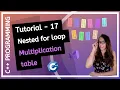C FOR BEGINNERS 2025 - What is nested for loop How to Multiplication table PROGRAMMING TUTORIAL