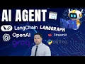 Build Your Own AI Agent with LangChain LangGraph Streamlit Custom Tools using Python