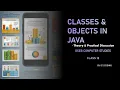 GSEB COMPUTER STUDIES CLASS 12 CHAPTER 8 English Classes and Objects in Java Theory examples