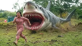 小女孩在遊樂園玩，殊不知巨鯊已經在身後！【陆行鲨 Land Shark】