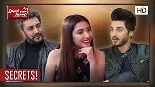 mahira khan ahsan khan adnan siddiqui reveal their secrets best of speak your heart
