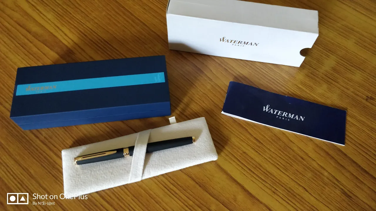 Waterman Hemisphere Fountain Pen unboxing and review.