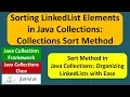 Sorting LinkedList Elements in Java Collections Collections Sort Method Java Collection Framework