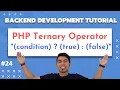Ternary Operator in PHP in Hindi PHP Tutorial in Hindi in 2020