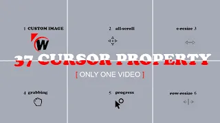 How to Create Custom Cursor Using Html and CSS 37 cursor property