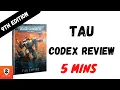 Tau 5 Min Codex Review - 9th Edition