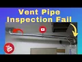 Water Heater Vent Pipe Inspection Failure and Fix