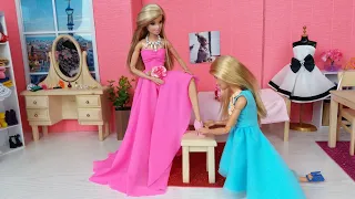 Muñeca Barbie Rutina Matutina Nuevo Vestido para Barbie