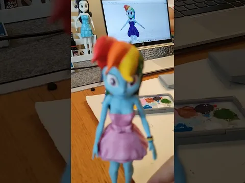 Rainbow Dash 3Dprint from Fly Away! #equestriagirls #3dprinting