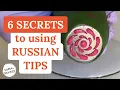 6 SECRETS How to Use RUSSIAN PIPING TIPS for cupcakes cake decorating EASY TASTE BAKERY