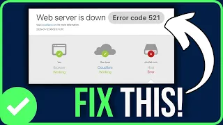 HOW TO FIX ERROR CODE 521 2026 Fix Web Server is Down Error Code 521 Problem