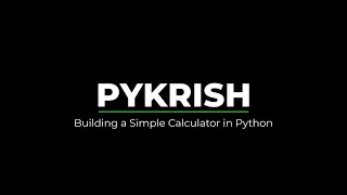 Making a Simple Calculator in Python CLI Beginner Project